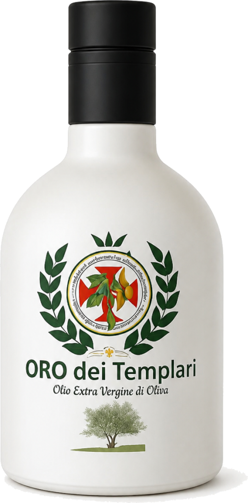 La bottiglia di olio extravergine Oro dei Templari